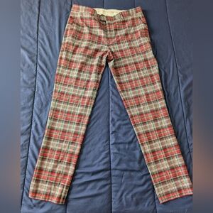 BoohooMen Men's Plaied Red And Gray. Like New. Size 32L